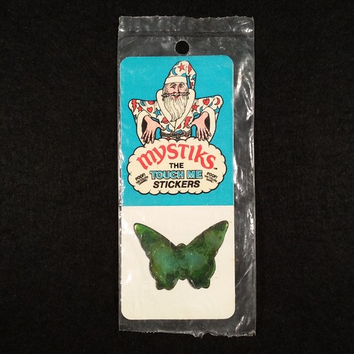 Mystiks - The Touch Me Stickers - Butterfly - Davis Liquid Crystals - Vintage