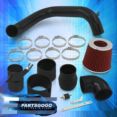 For 02-05 Mitsubishi Lancer 2.0L Manual Trans Cold Air Intake CAI Black + Filter