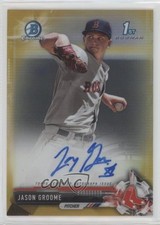 2017 Bowman Chrome Prospect Gold Refractor 42/50 Jay Groome Jason Auto 5b9