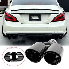 Carbon Fiber Exhaust Tip Quad 2.5to Dual 4for Mercedes-benz Cls550 Cls53 Cls63 Carbon Fiber Exhaust Tip Quad 2.5to Dual 4for Mercedes-benz Cls550 Cls53 Cls63