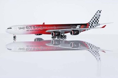 HY346099 HX Models A340-600 1/400 Model A6-EHJ Etihad Airways