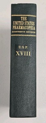 The United States Pharmacopeia 18th Revision Book USP XVIII 1970 Hardcover