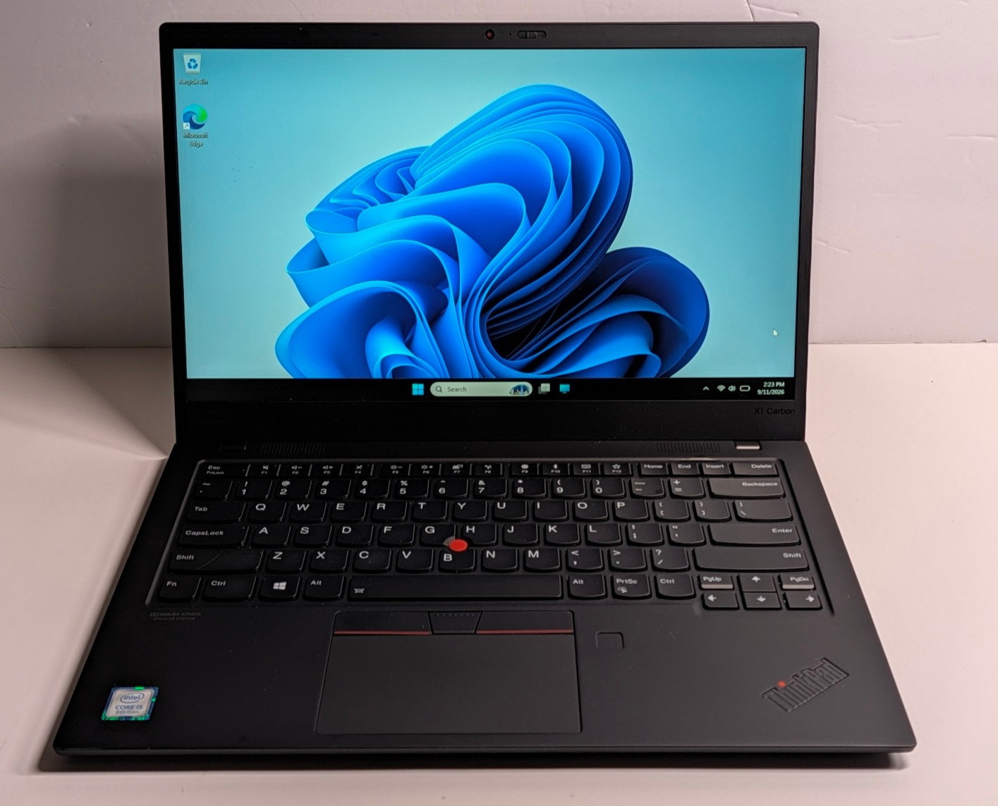 lenovo thinkpad x1, 14-Inch Laptop, with Intel Core i5-8265U, Windows 11 Pro