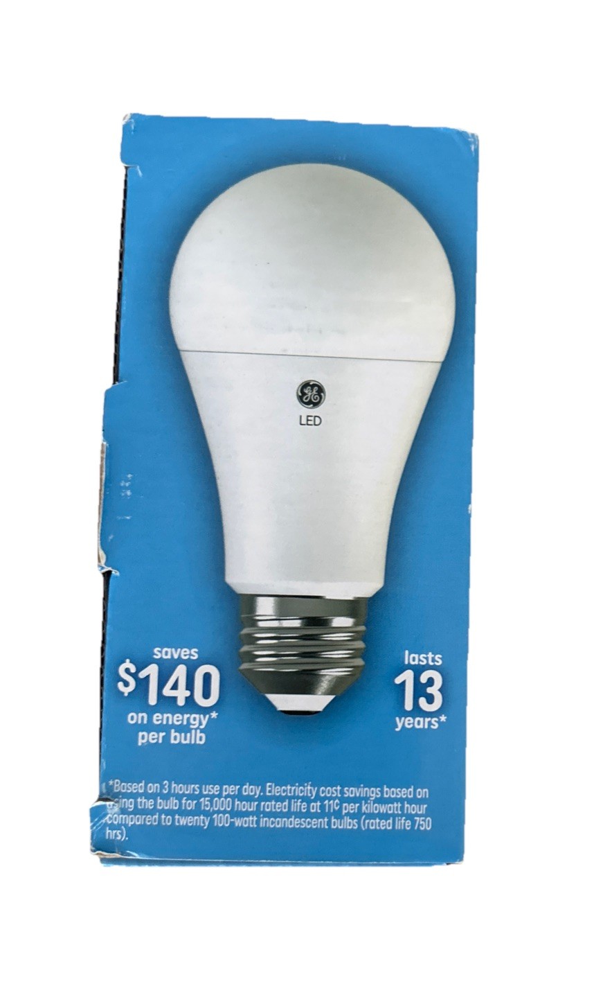 New - GE (4-pack) Daylight LED 100W Replacement Indoor General Purpose A19 Bulbs