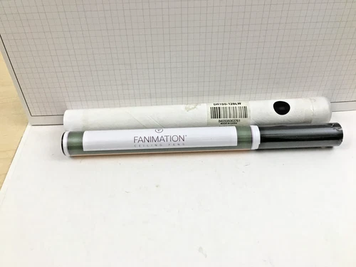 Fanimation 12" Downrod, Black, Stainless Steel - DR1SS-12BLW - Picture 1 of 7