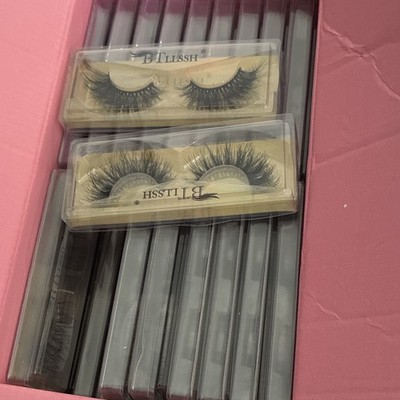 BTLash Black Long Strip False Eyelashes, Full Volume, Reusable