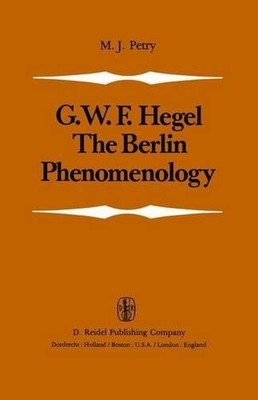 Michael John Petry The Berlin Phenomenology (Hardback) (UK IMPORT)