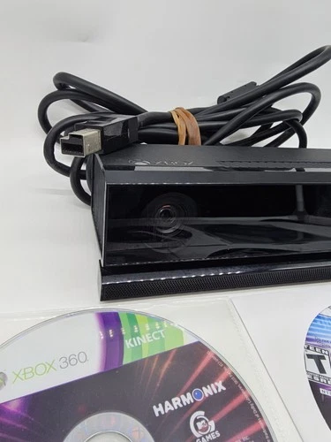 Microsoft Xbox 360 Kinect Sensor Bar with 5 Games Bundle -Tested