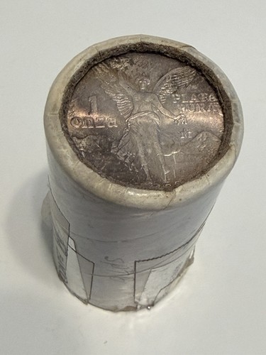 1985 Mexican Libertad Onza Roll Of 20 Coins 1 Oz .999 Silver