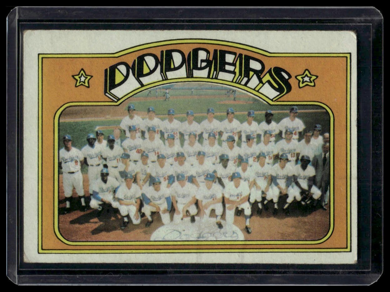 1972 Topps #522 Los Angeles Dodgers
