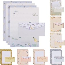 72Pcs Stationery Paper and Envelopes Set Contain 48Pcs Letter Paper 24Pcs Env...