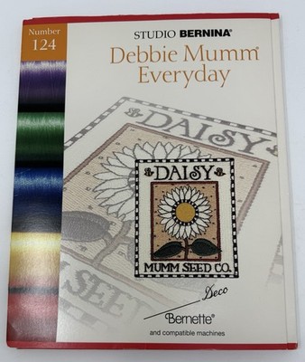Studio Bernina Debbie Mumm Everyday #124 Embroidery Disk Book Bernette Deco