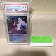 Ravensburger Disney Lorcana Elsa - Gloves Off D100 Promo 19 PSA 10 Holo Alt Art