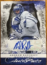 2008-09 Artifacts Autofacts Andrew Raycroft #AF-AR Toronto Maple Leafs