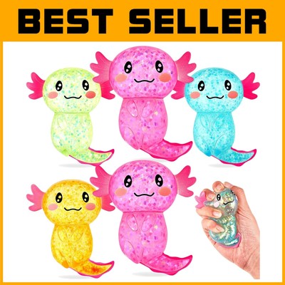 Adorable Axolotl Stress Relief Toy Set - 12 Fidget Balls in 4 Delightful Styles!