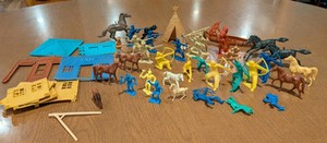  1960-70's vintage cowboys and indians toya