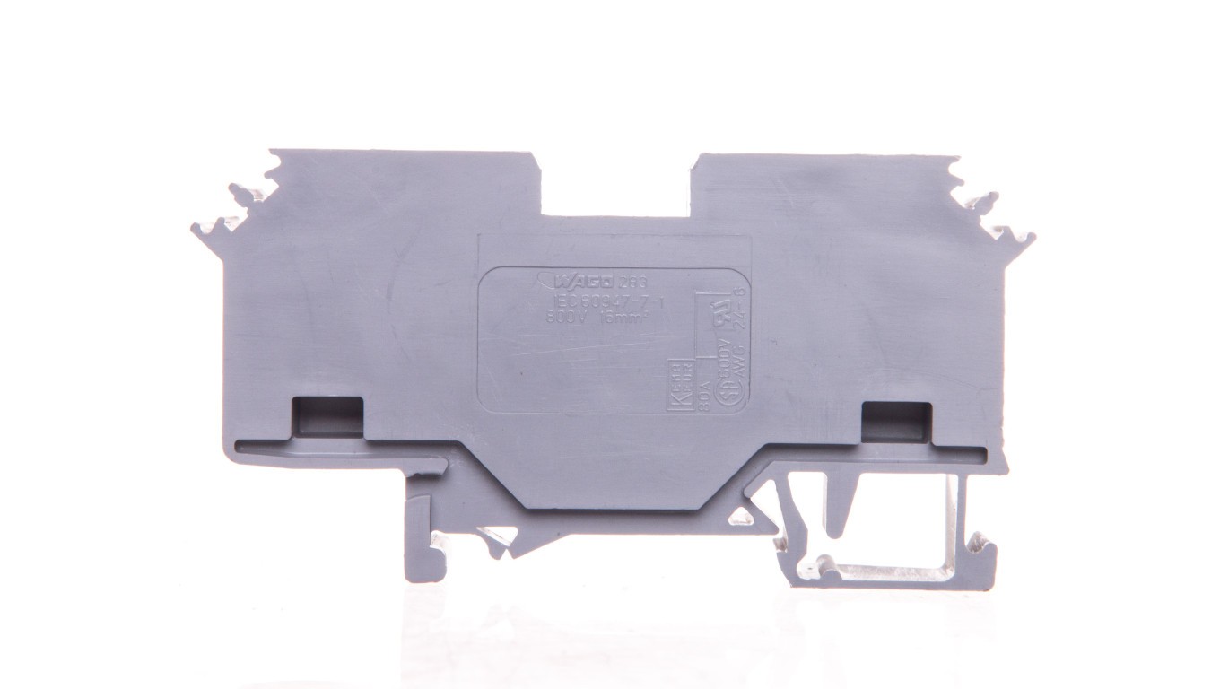 Rail Connector 2 Core 16mm² Grey 283-601