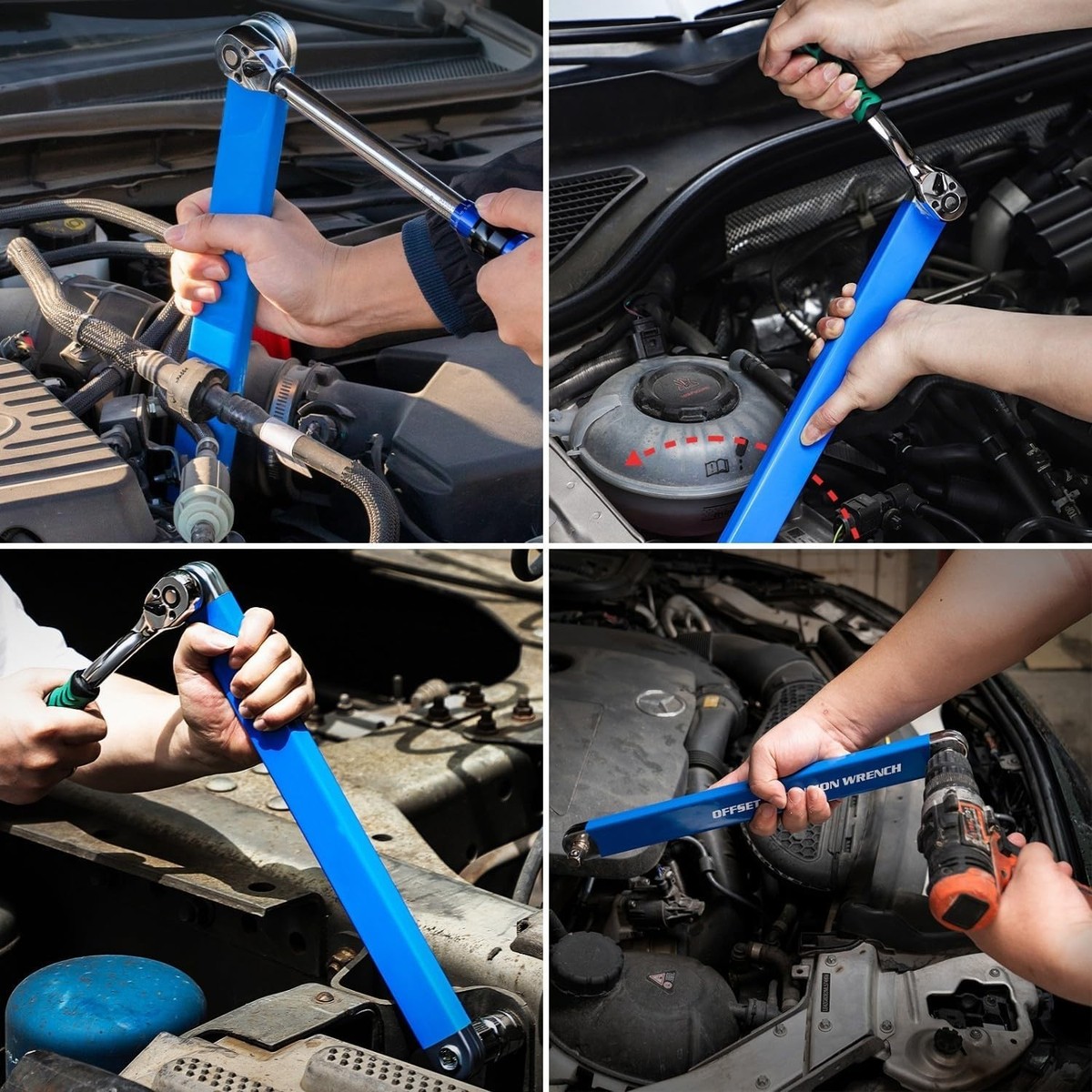 Offset Extension Wrench Set, Pro Zero Offset Extension Wrench