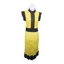 Vintage Dolce & Gabbana Guipure Lace Midi Dress Approx XS - Included US Tariff