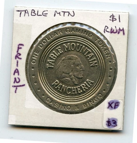 1.00 Token from the Table Mountain Casino Friant California RWM