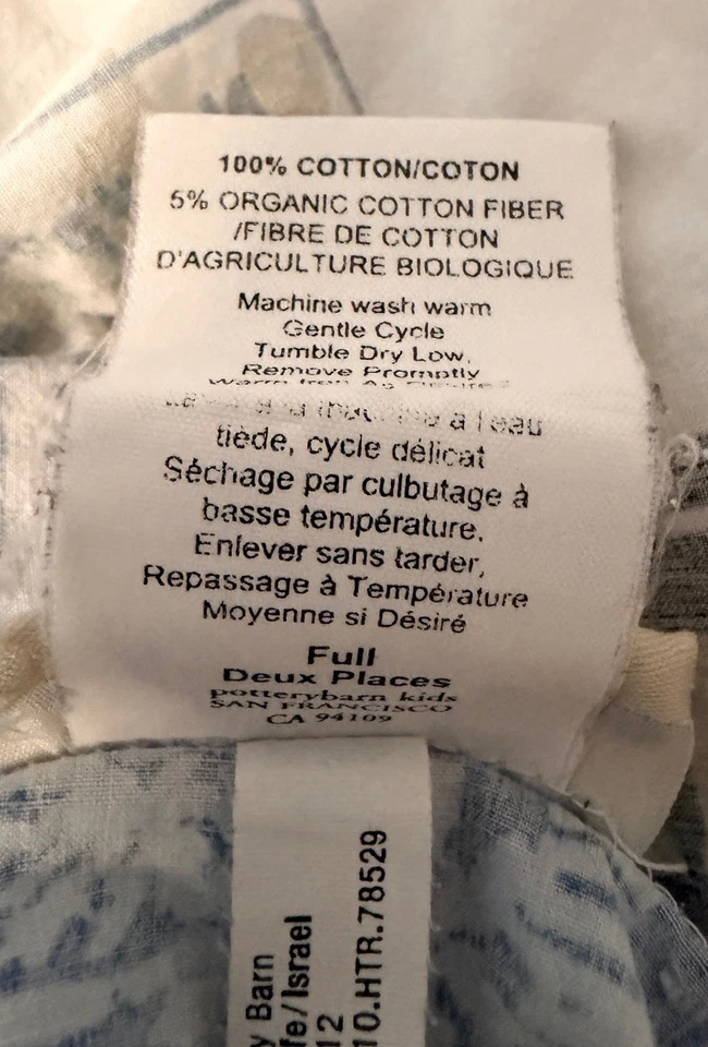 Sábanas planas y ajustadas Pottery Barn Kids Beach Surf tamaño completo RARAS Foto 4 de 4