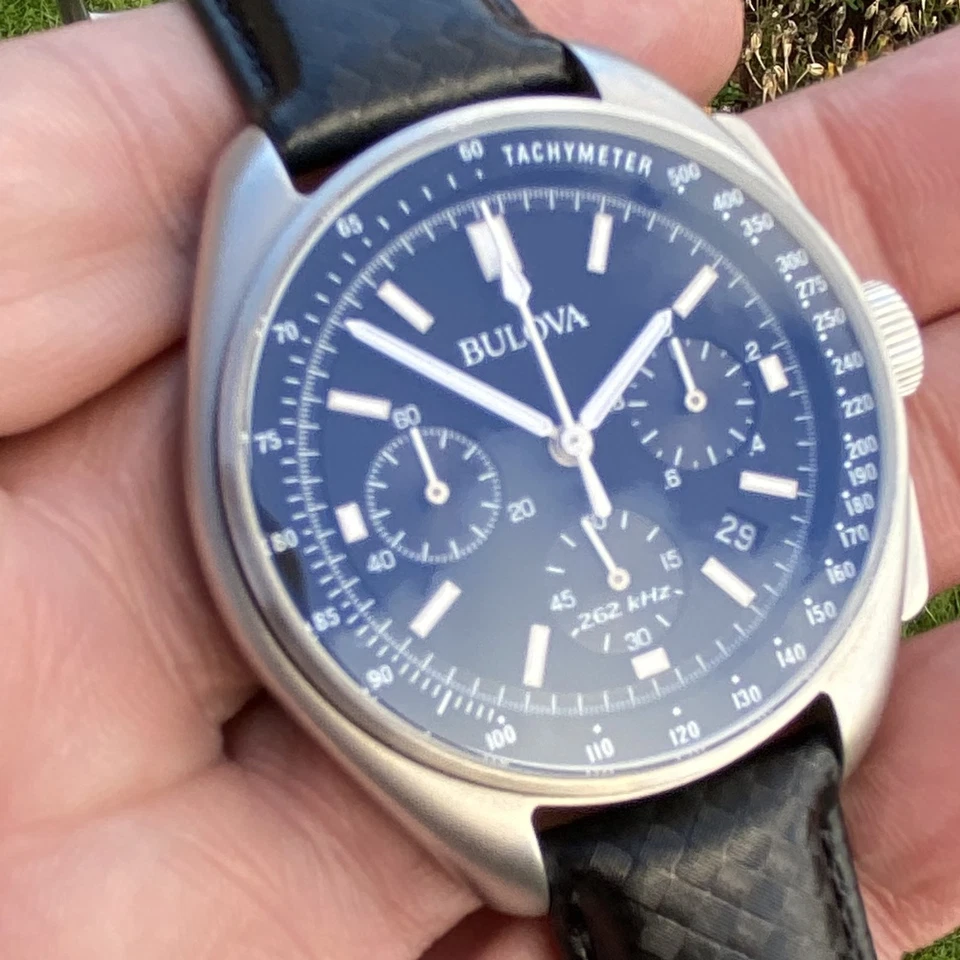 Bulova Lunar Pilot Moon Watch Quartz Chronograph 45mm - Image 2 of 4