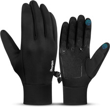 Winter Warm Running Gloves Women Men, Super Sensitive Touch Screen Fingers for C