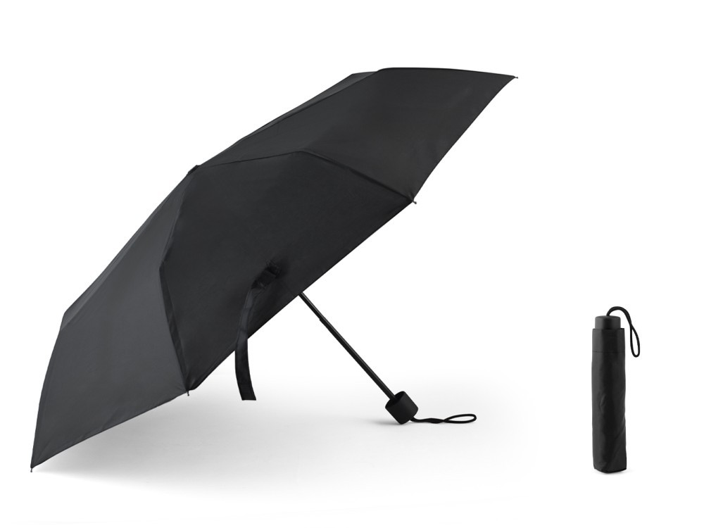 Royal Norfolk Folding Umbrella In Water-Repellent, Windproof Black