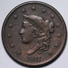 1837-P Large Cent — photo from another recent sale