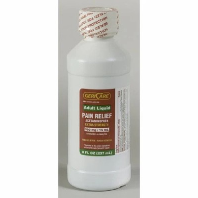 Pain Relief Geri-Care  500 mg / 15 mL Strength Acetamin