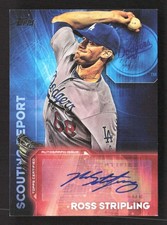 2016 Topps Update Ross Stripling -RST Scouting Report Auto Dodgers TV2733