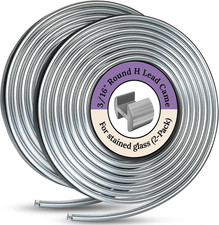 3/16'' round H Lead Came for Stained Glass - 12 Ft H Channel Lead Hobby Came for