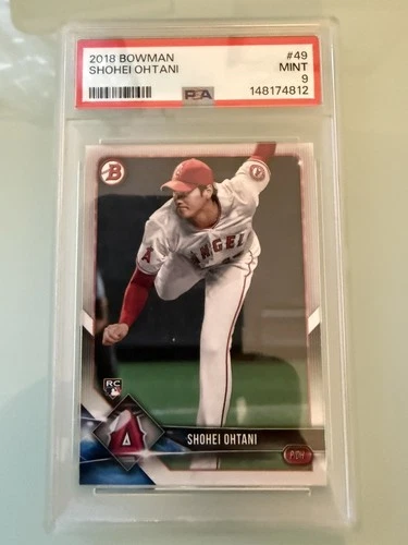 2018 Bowman #49 Shohei Ohtani RC Rookie PSA 9 Mint
