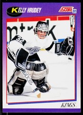 Kelly Hrudey, 1991-92 Score American, #231, Los Angeles Kings,