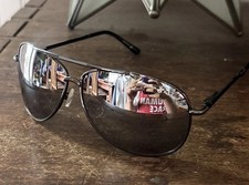 Beverly Hills Polo Club Aviator Sunglasses Black Frame  Lenses BHM H10060