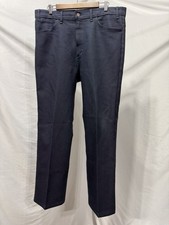 Vintage 90s Levis 517 Navy Blue Twill Bootcut Pants 38x30 Made in USA