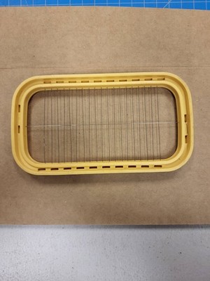 Vintage Yellow Multi Wire Kitchen Slicer Dicer Replacement Part Grid 6.75'' x 3.5