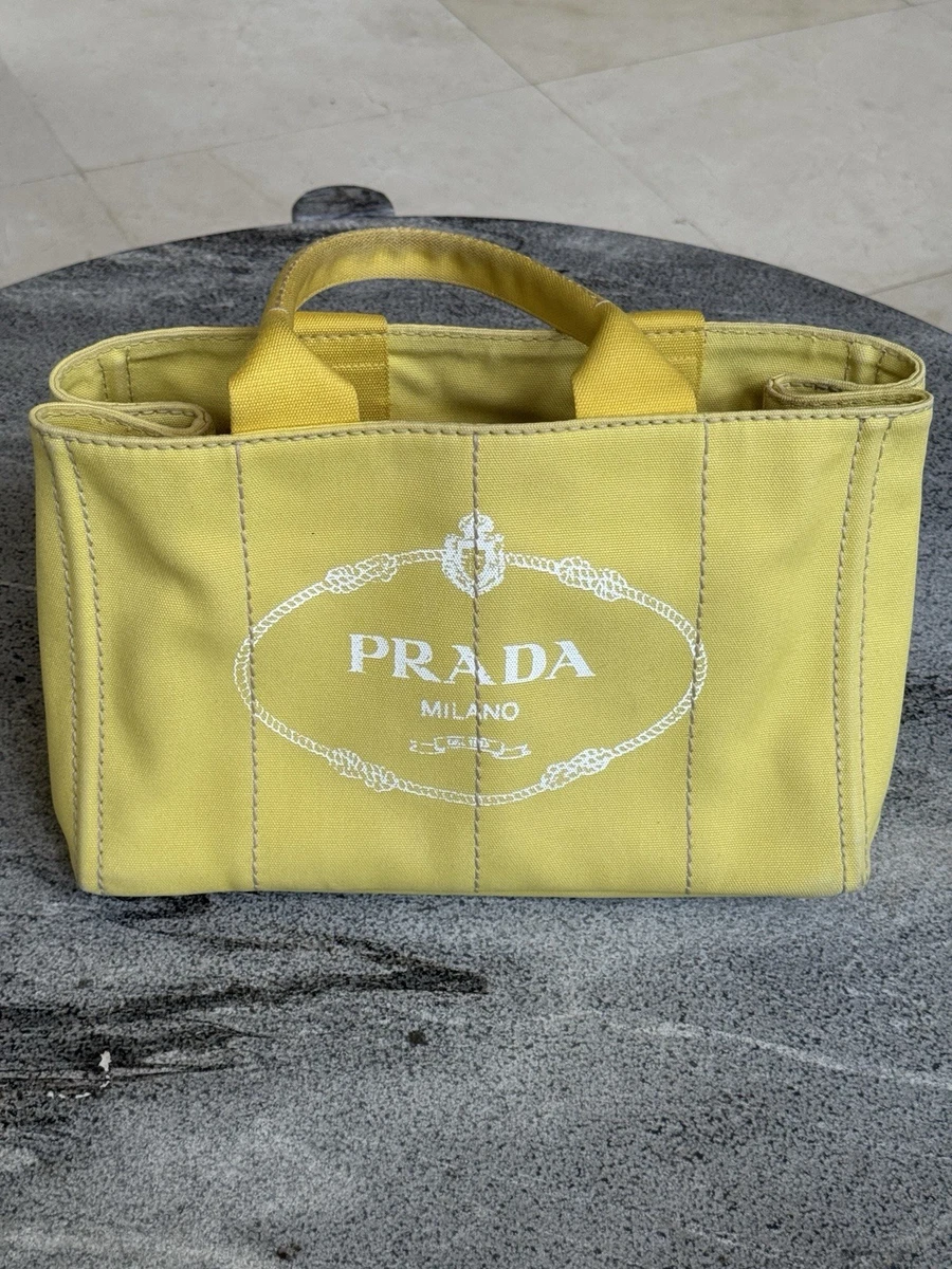 25+ PRADA Totes Yellow Bags & Handbags for Women for sale
