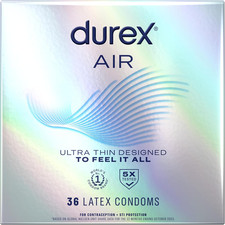 Air Condoms Extra Thin Condoms, Regular Fit, Natural Rubber Latex Condoms for Me