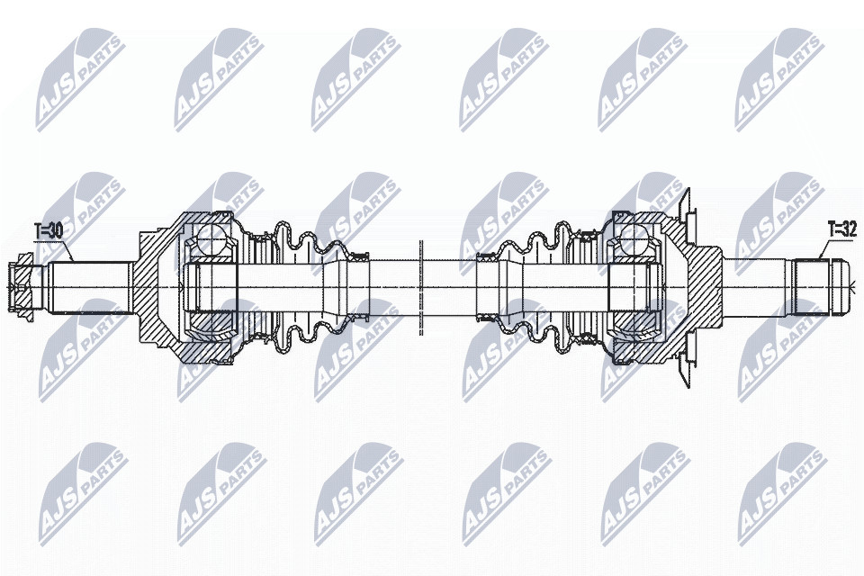 N.T.Y. NPW-BM-162.NTY Drive Shaft for BMW