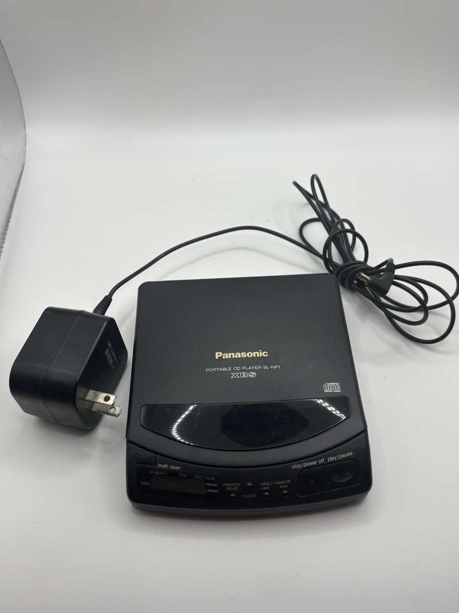 Vintage Panasonic XBS SL-NP1A Portable CD Player w/ AC Adapter