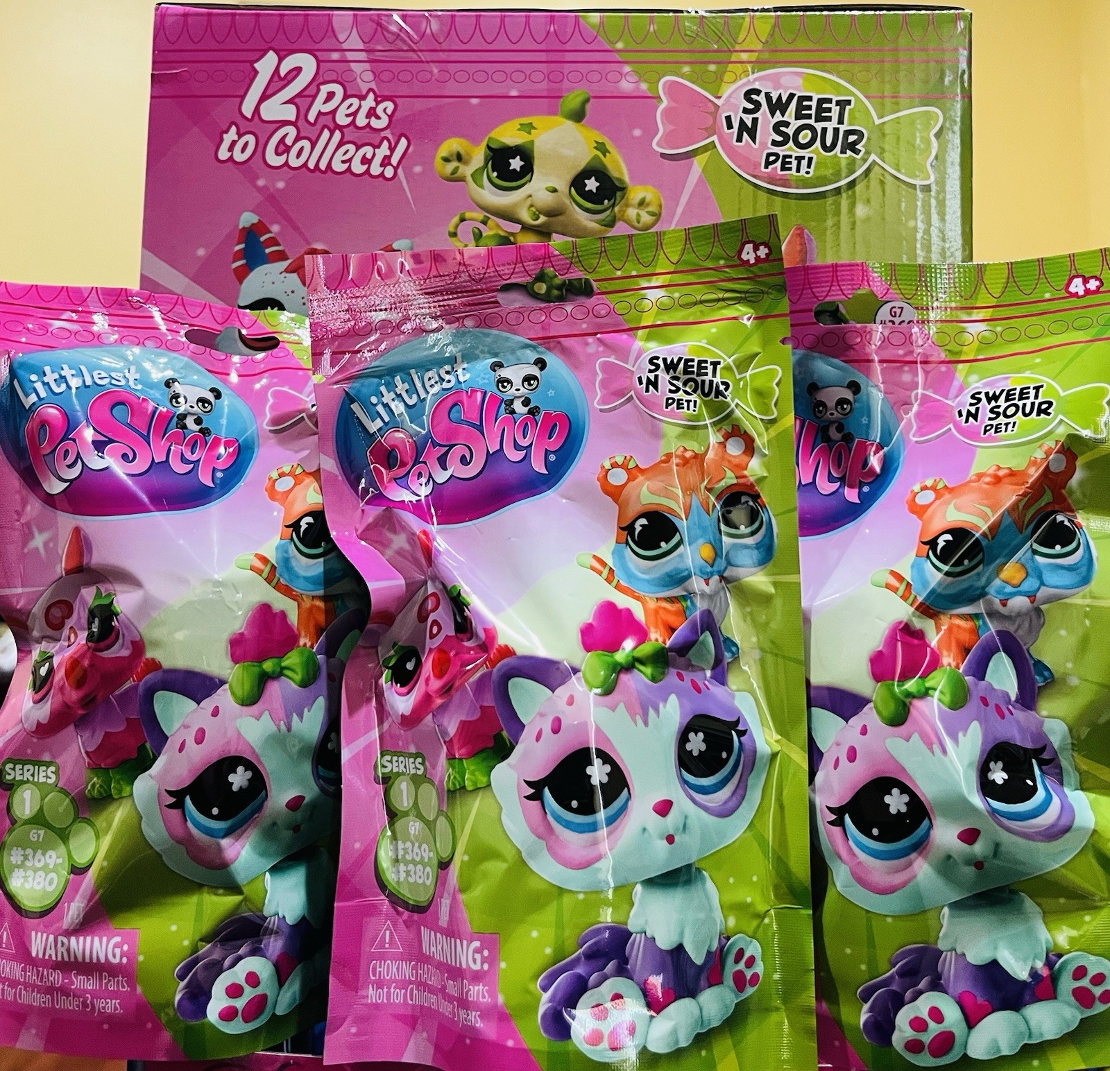 Littlest Pet Shop Sweet ‘N Sour Pet! ~Series 1~ Lot of 3 Blind Bags Collectible!