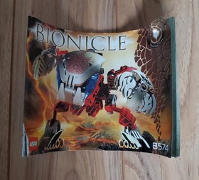 LEGO BIONICLE: Tahnok-Kal (8574) Complete W/Manual Canister & Mask Vintage 2003