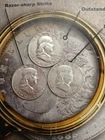 Silver 90% 1951 S, 1953 S, 1954 S Mint Franklin Half Dollars T-400