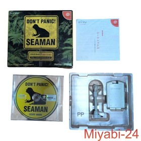 SEGA Seaman Dreamcast Game with Micro - Used, Damaged Manual