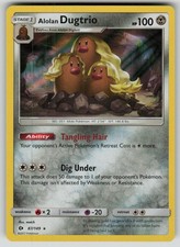 Alolan Dugtrio 87/149 Holo Rare SM Base Set Pokemon