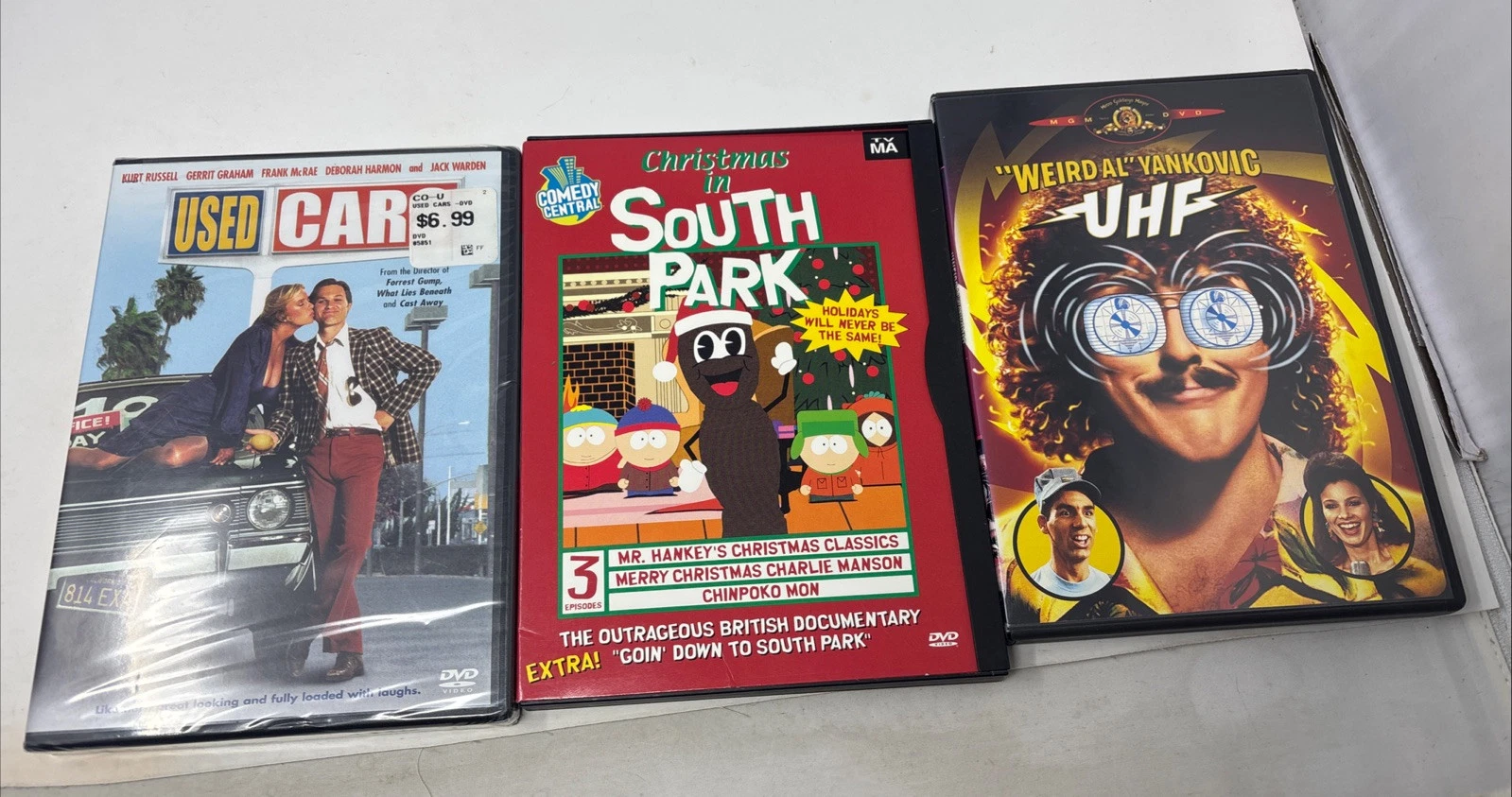  used christmas south park uhf lot of 3 