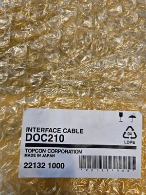 Topcon ES-602G Sokkia CX107 Series Total Station DOC210 RS232 SERIAL DATA CABLE