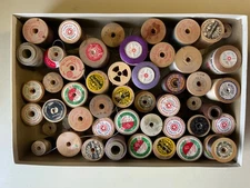 VTG Button Hole Silk Corticelle American Thread Lot 49 Pc's