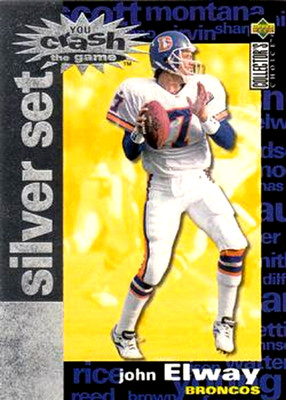 1995 Collector's Choice CRASH THE GAME SILVER Redemption #C2 John Elway HOF